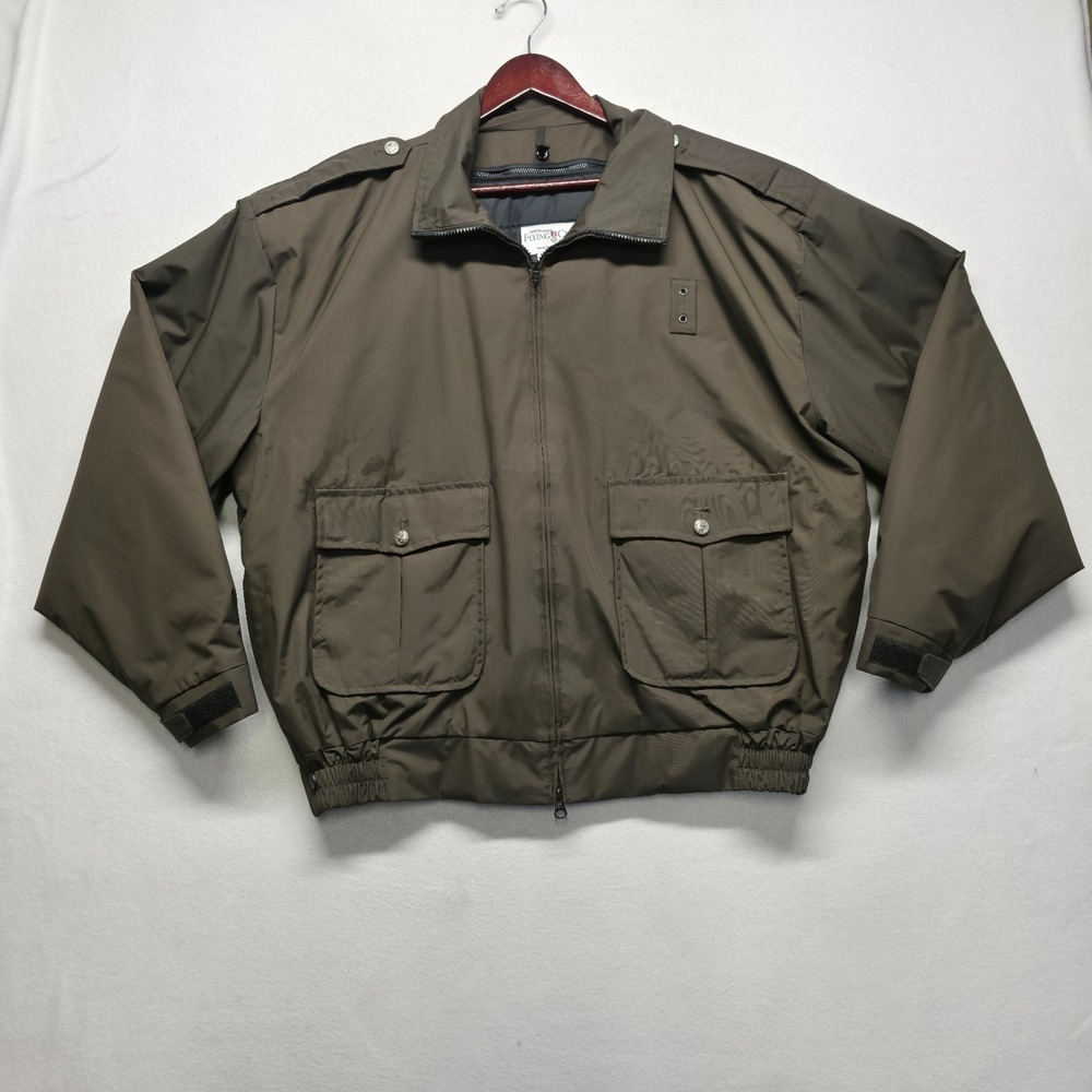 Flying Cross Men's Brown Ultra Duty Police Work Jacket #59139WP Size XL-R NWOT